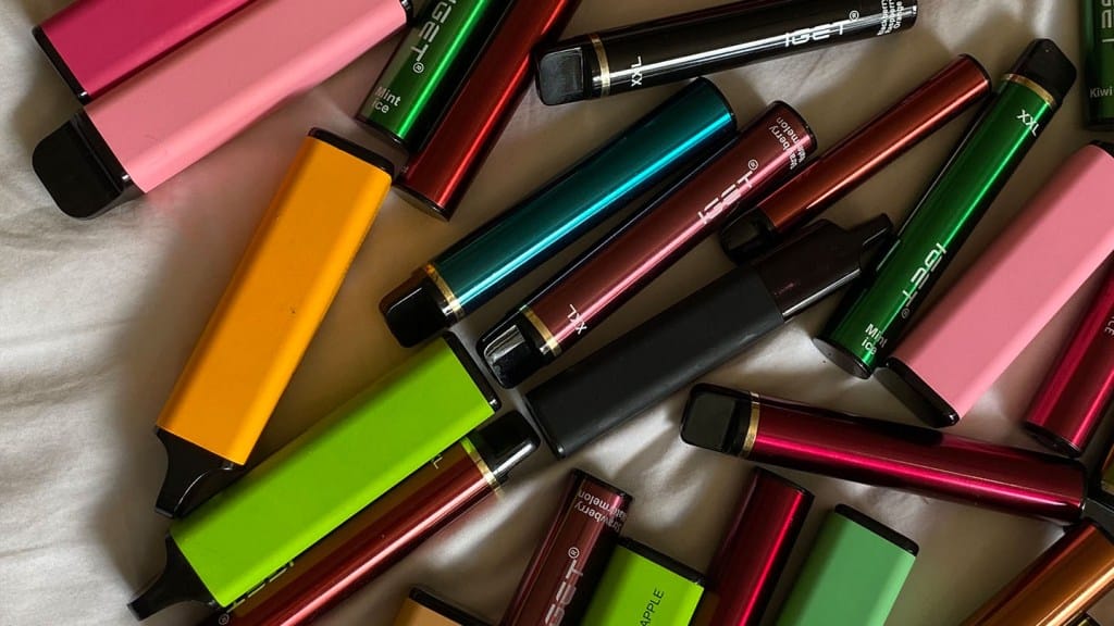 A collection of popular disposable vape brands available for wholesale