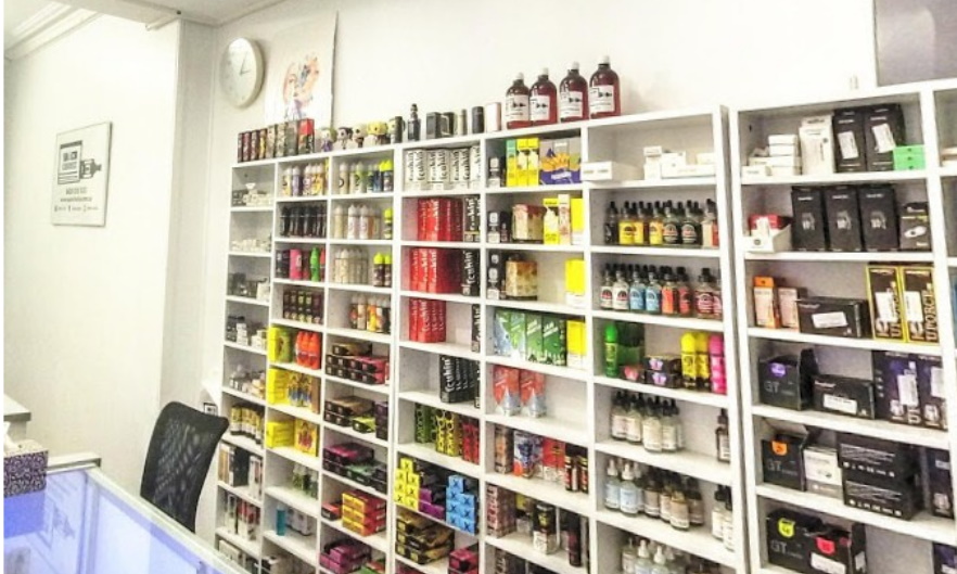 A well-organized warehouse showing efficient logistics for vape wholesale