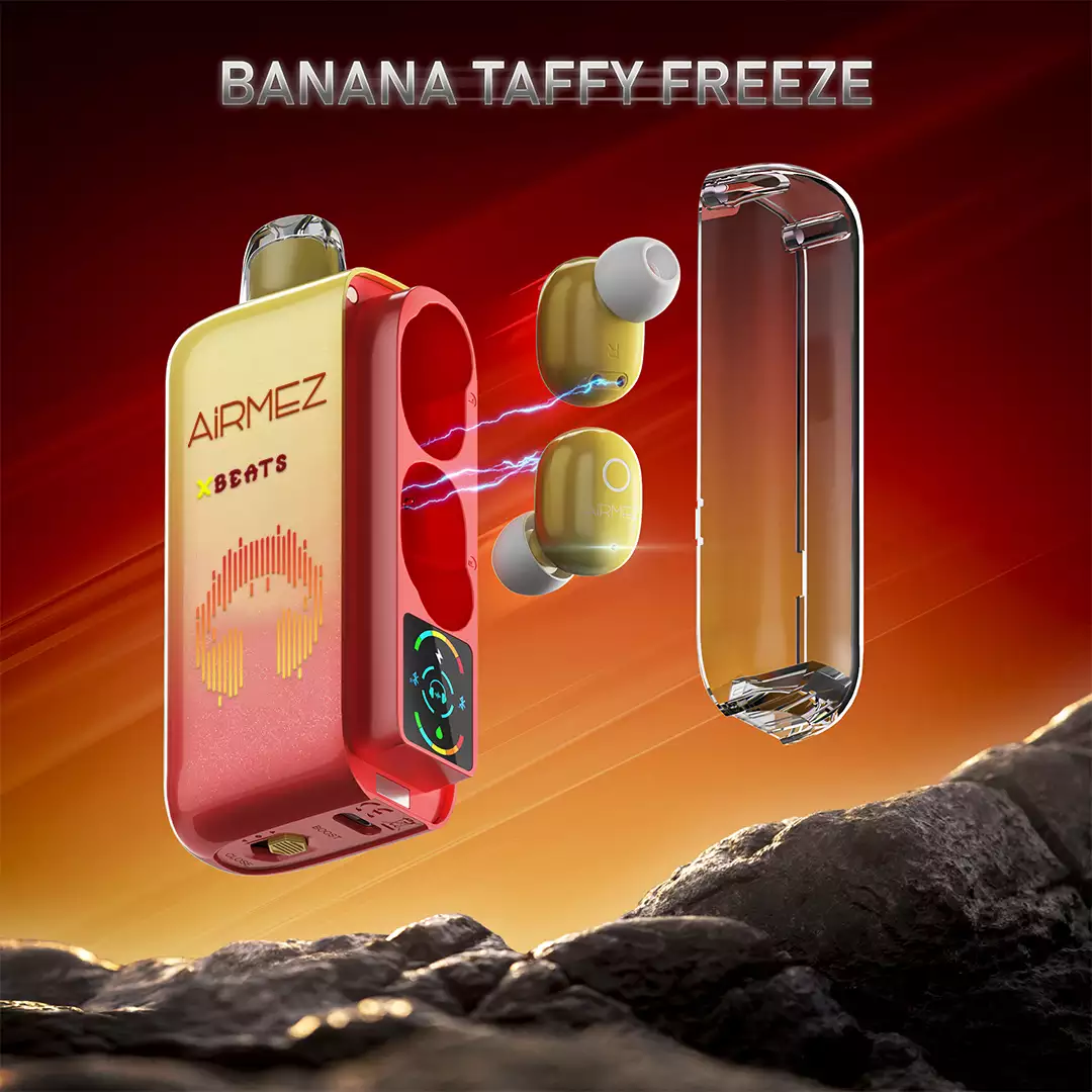 Banana Taffy Freeze AIRMEZ XBEATS 40000 - Banana Taffy Freeze - Image 1