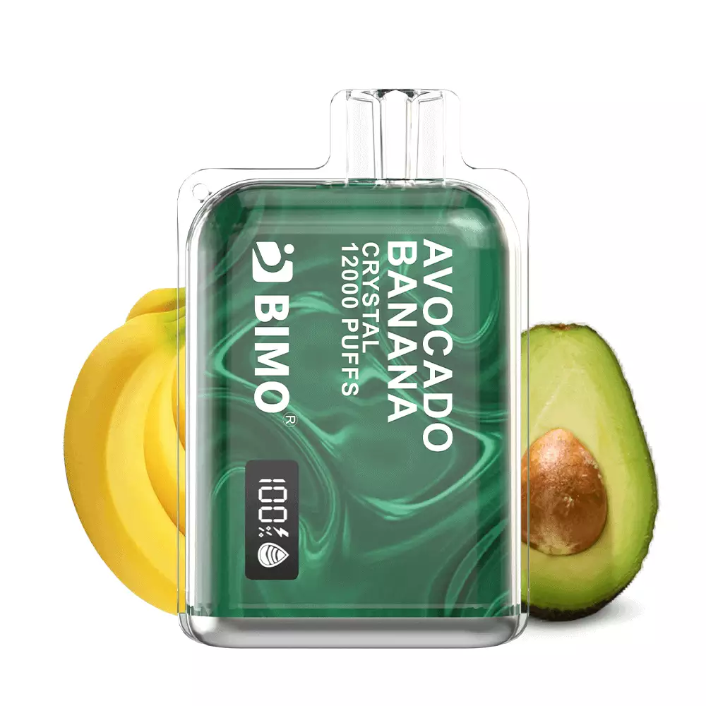 bimo-crystal-12000-puffs-avocado-banana BIMO CRYSTAL 12000 - Avocado Banana - Image 1