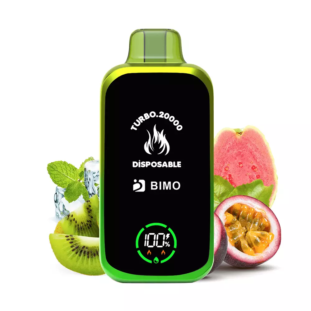 bimo-turbo-20000-puffs-passion-fruit-kiwi-guava BIMO TURBO 20000 - Passion Fruit Kiwi Guava - Image 1