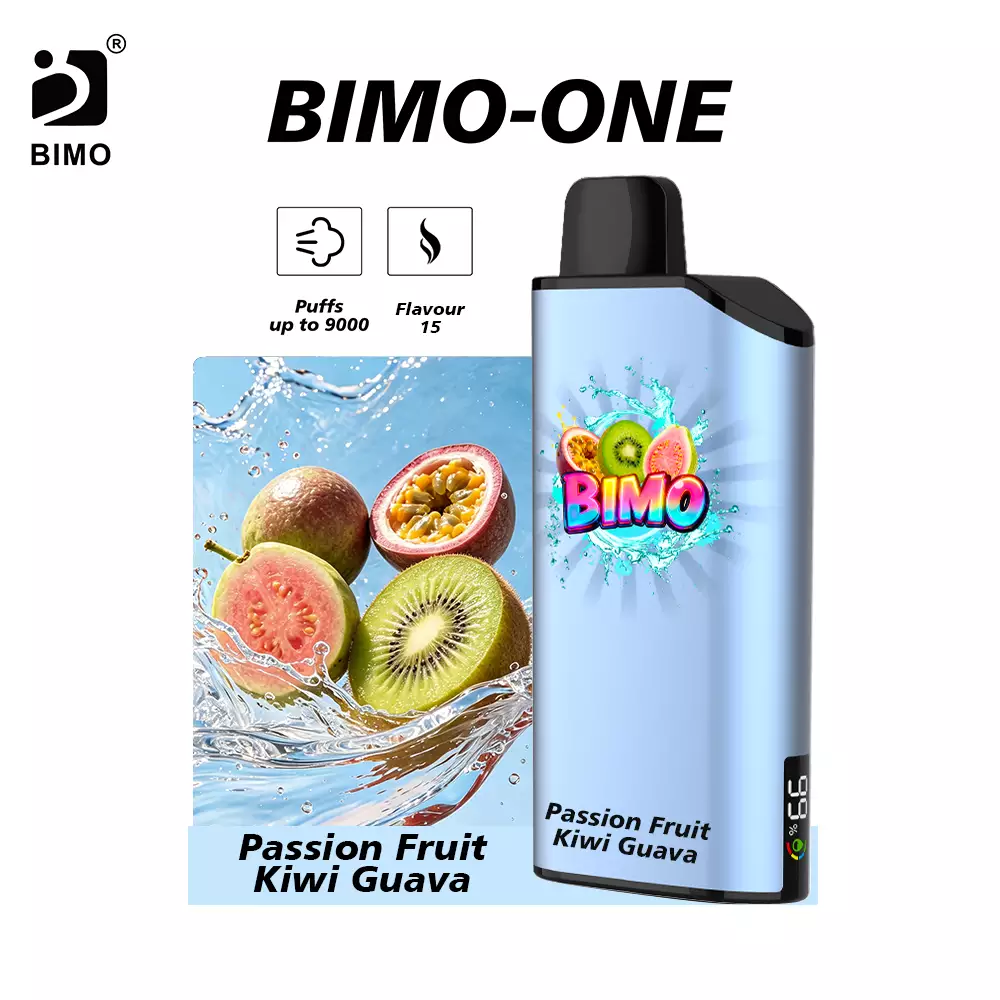 BIMO ONE Passion Fruit Kiwi Guava BIMO ONE 9000 - Passion Fruit Kiwi Guava - Image 1