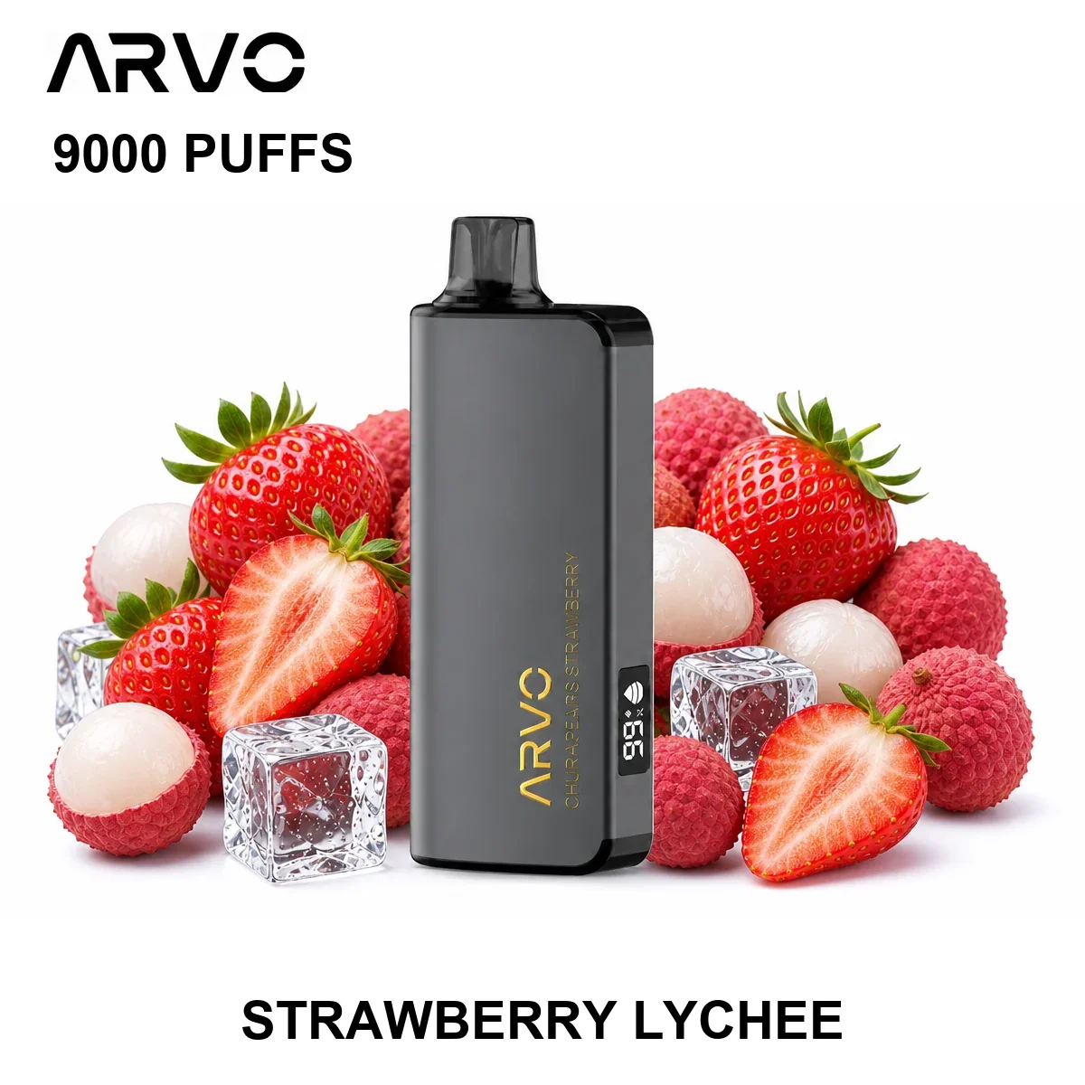arvo-9000-puffs-strawberry-lychee ARVO 9000 - Strawberry Lychee - Image 1